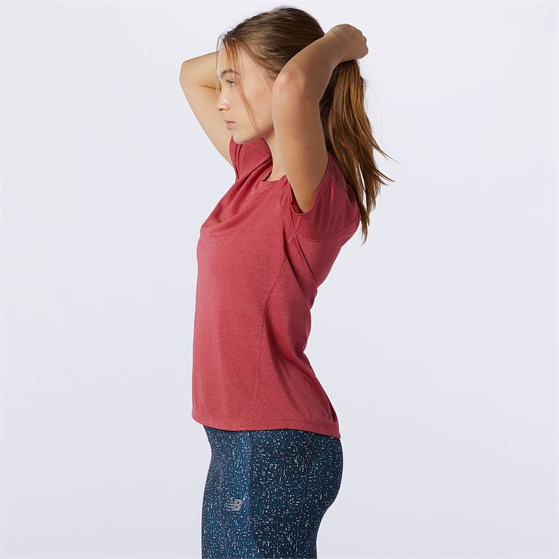 New Balance Womens Impact Run Short Sleeve T-Shirt-2